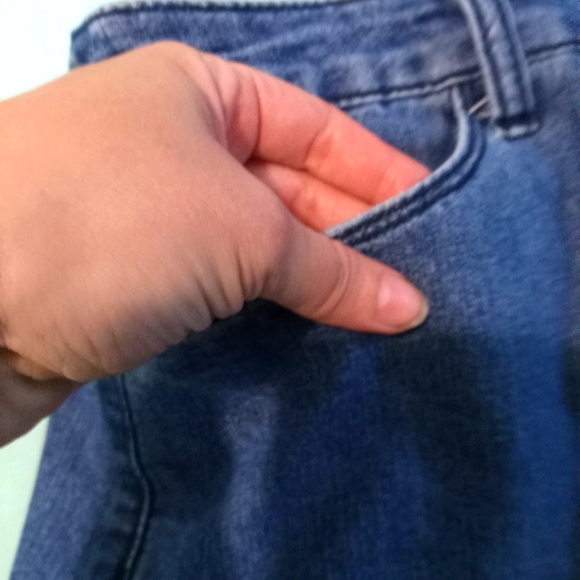 💙 NWOT Womens Christopher & Banks Size 12 Jean Skirt Preppy Lunch Date - Picture 4 of 4